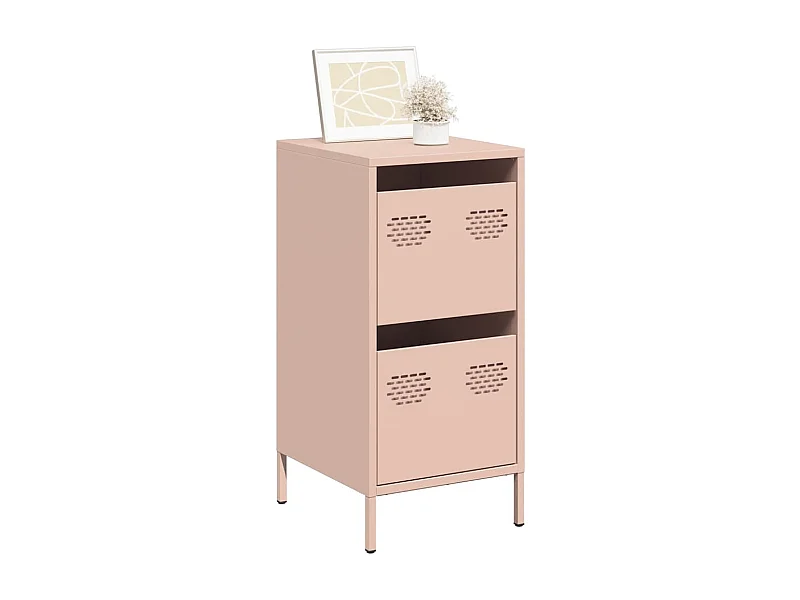 Buffet | Commode à tiroir | Meuble de rangement rose 35x39x73,5 cm acier laminé à froid