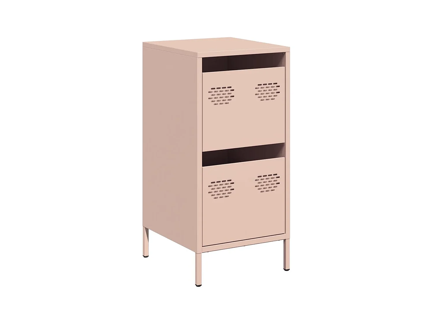 Credenza | Buffet | Armadio Rosa 35x39x73,5 cm in Acciaio Laminato a Freddo