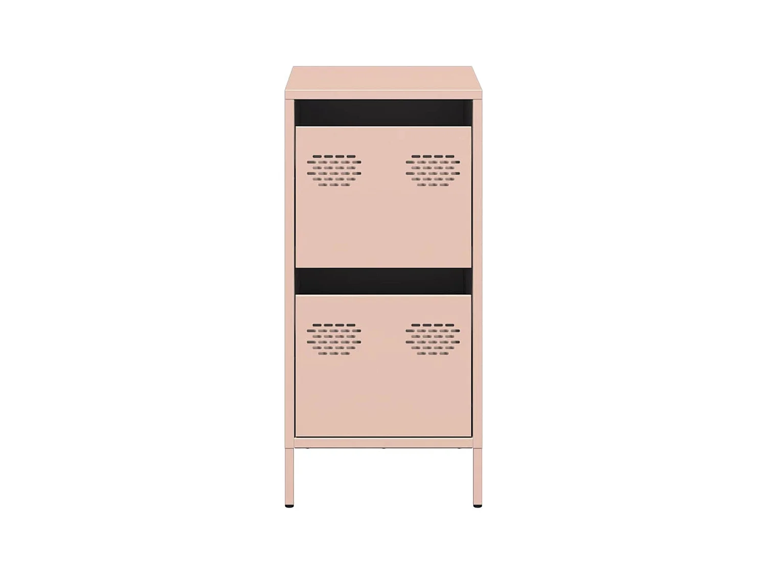 Credenza | Buffet | Armadio Rosa 35x39x73,5 cm in Acciaio Laminato a Freddo