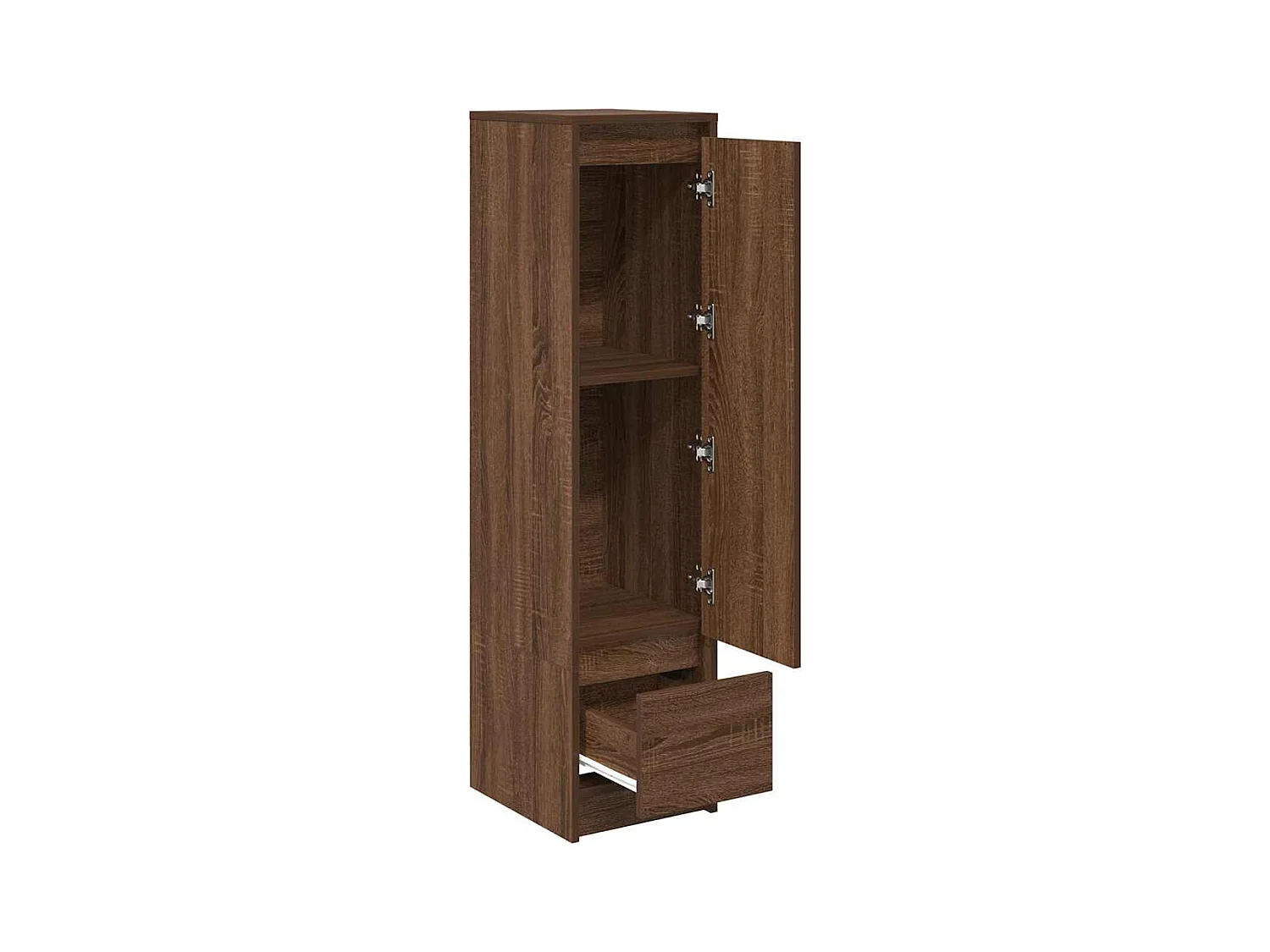 Buffet | Commode à tiroir | Meuble de rangement haut chêne marron 29,5x34x119,5 cm bois d'ingénierie