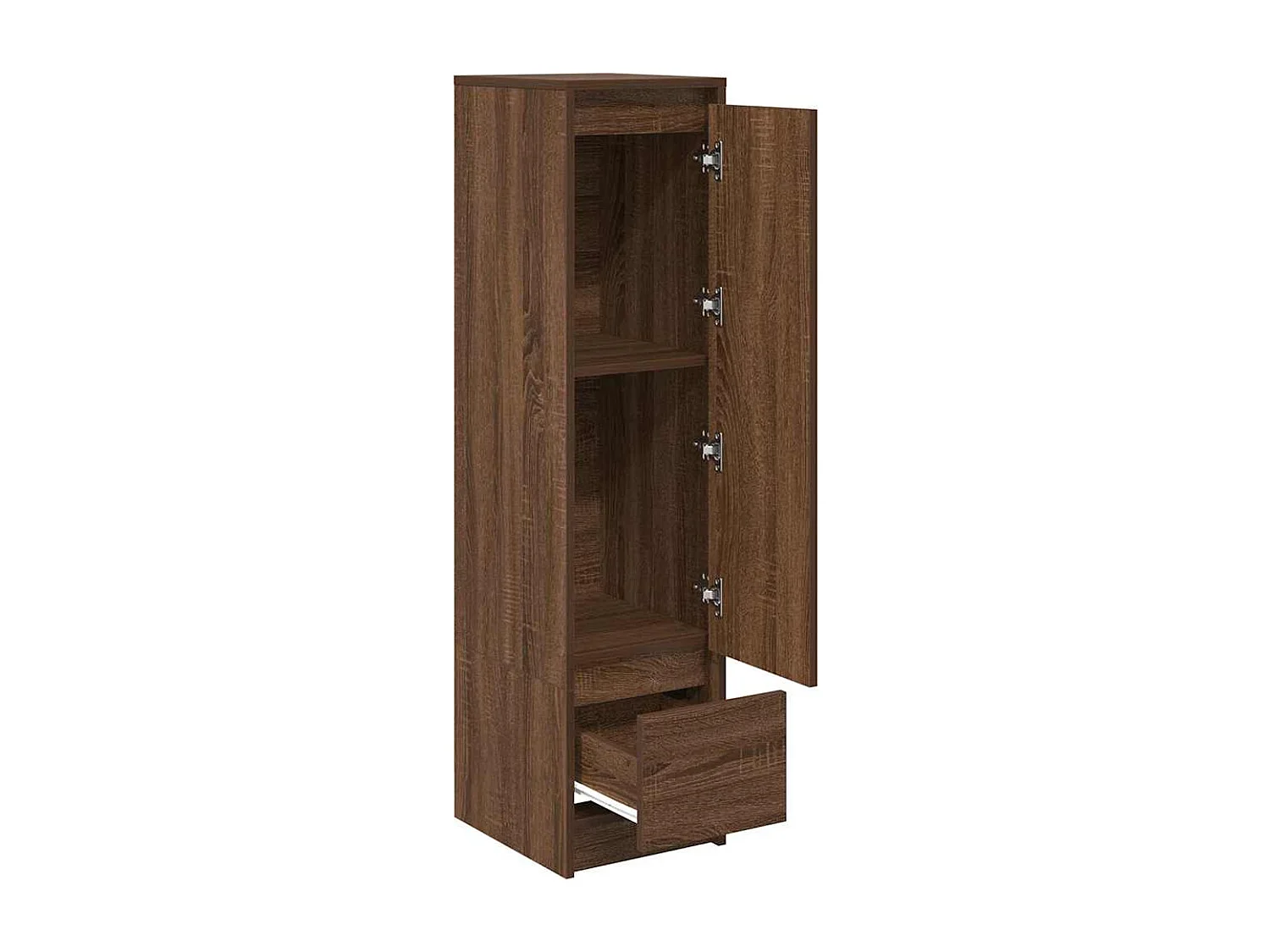 Buffet | Commode à tiroir | Meuble de rangement haut chêne marron 29,5x34x119,5 cm bois d'ingénierie