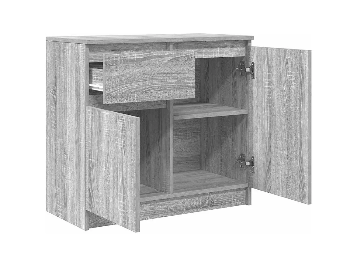 Credenza | Buffet | Armadio con Cassetto Grigio Sonoma 71x35x65 cm in Truciolato