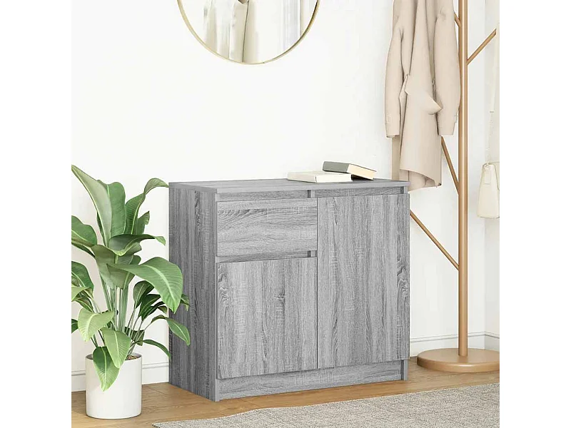 Credenza | Buffet | Armadio con Cassetto Grigio Sonoma 71x35x65 cm in Truciolato