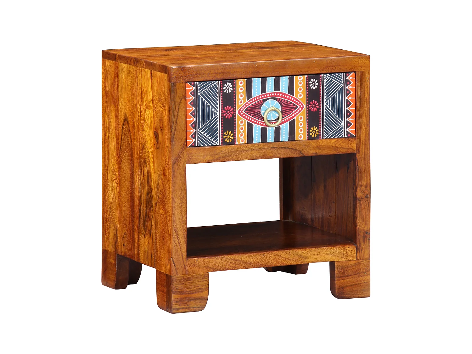 Credenza | Mobile | Armadiotto 40x35x45 cm in legno massello di acacia
