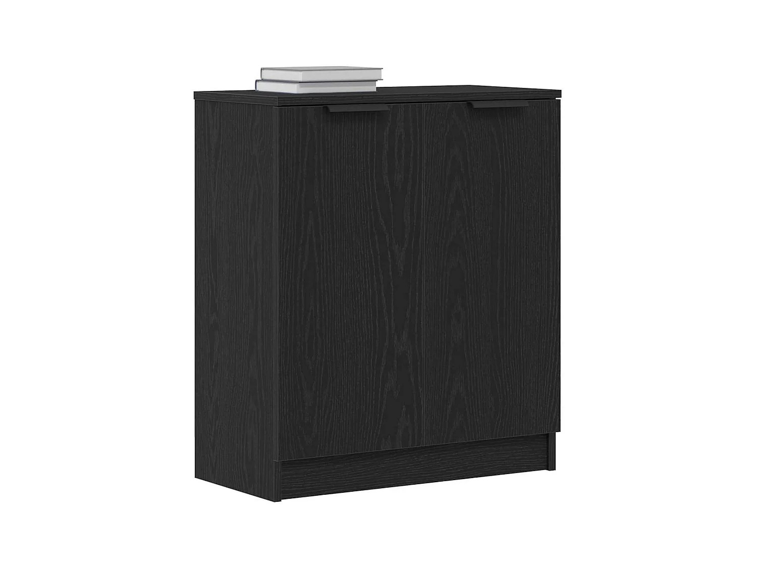 Buffet | Bahut | Meuble de rangement Bois Noir 60x30x70 cm en Bois D'ingénierie
