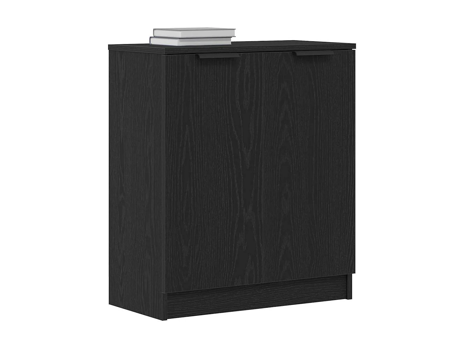 Buffet | Bahut | Meuble de rangement Bois Noir 60x30x70 cm en Bois D'ingénierie