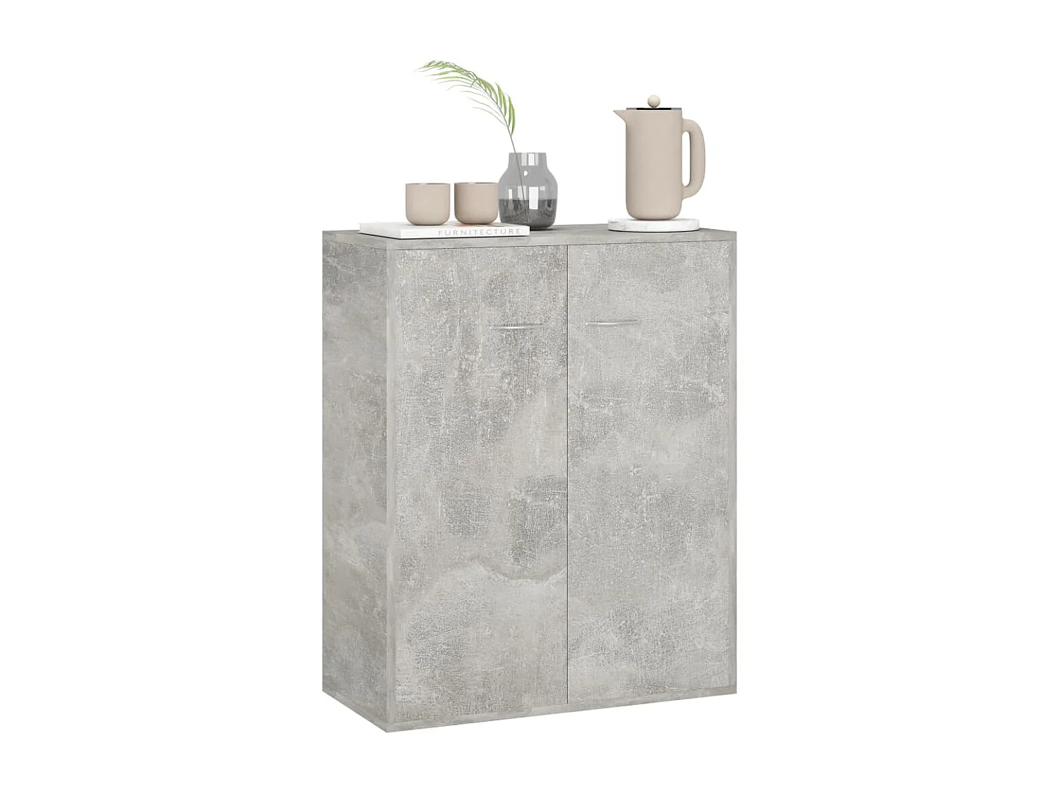 Buffet | Bahut | Meuble de rangement Gris béton 60x30x75 cm Bois d'ingénierie