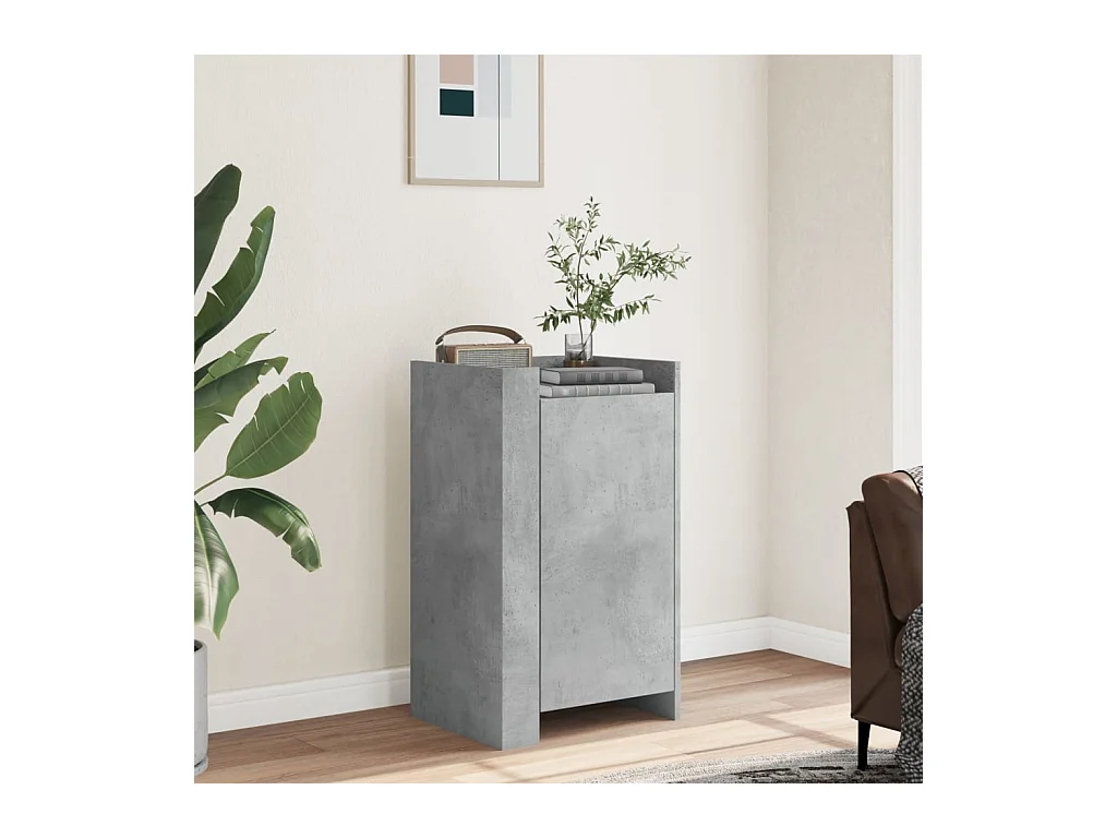 Credenza | Buffet | Armadio Grigio Cemento 45x35x75 cm in Legno Multistrato