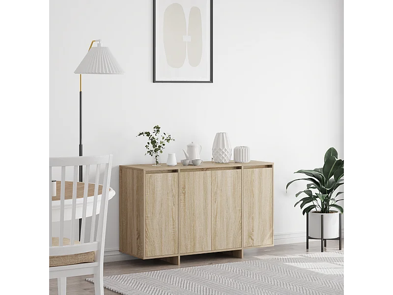 Buffet | Bahut | Meuble de rangement en chêne de Sonoma Chêne de Sonoma Bois d'ingénierie