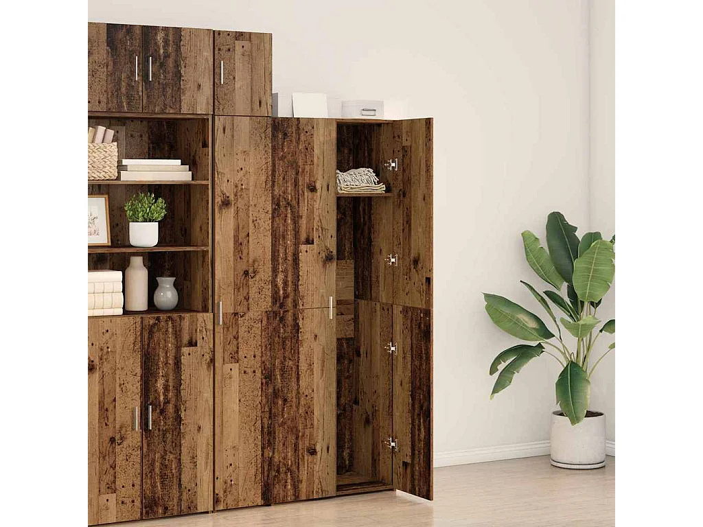 Buffet | Bahut | Meuble de rangement Bois Ancien 70x42.5x185 cm Bois d'ingénierie