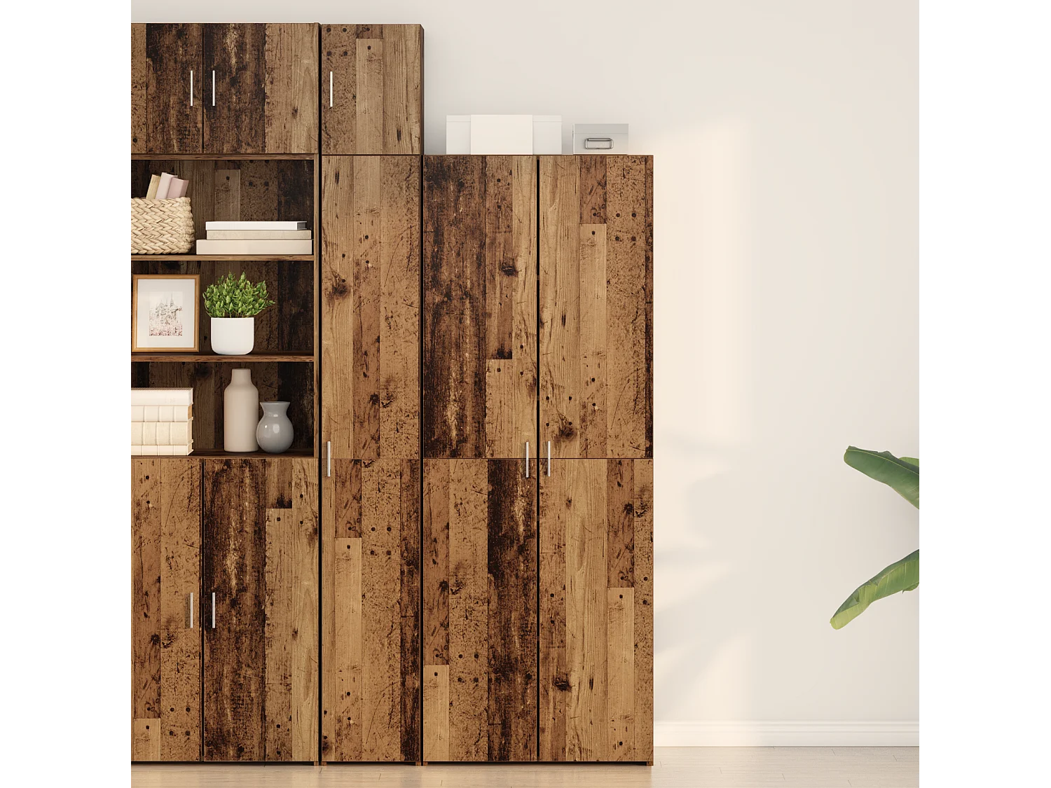 Buffet | Bahut | Meuble de rangement Bois Ancien 70x42.5x185 cm Bois d'ingénierie