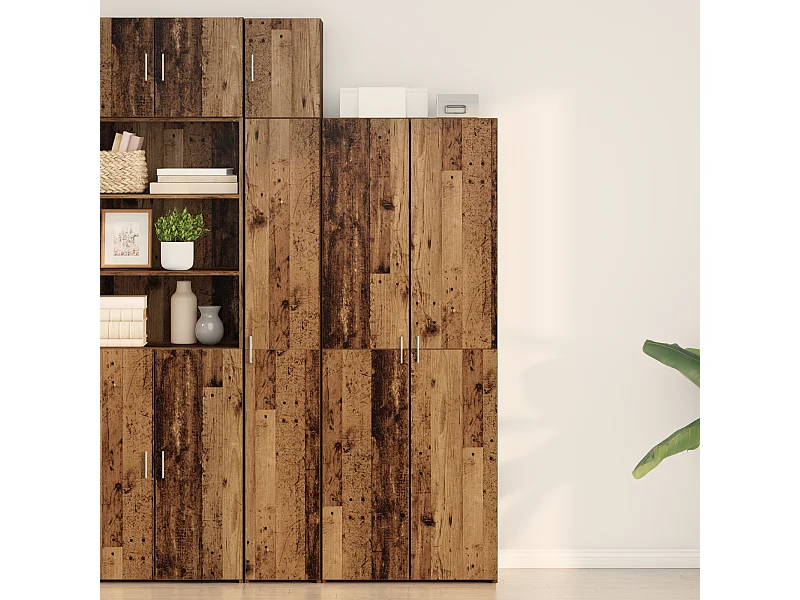 Buffet | Bahut | Meuble de rangement Bois Ancien 70x42.5x185 cm Bois d'ingénierie