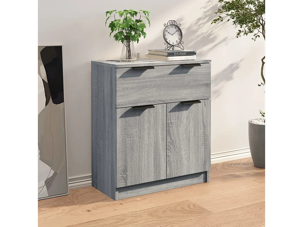 Credenza | Buffet | Armadio Grigio Sonoma 60x30x70 cm in Legno tecnico