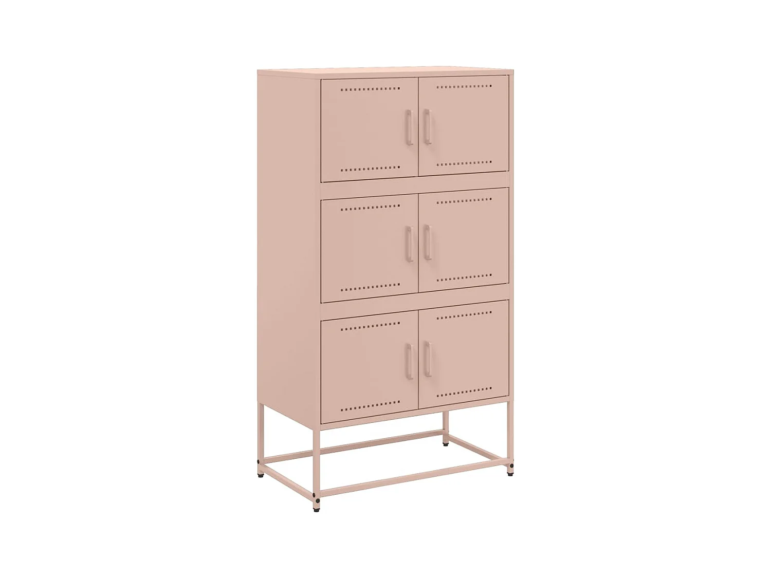 Credenza | Buffet | Armadio Rosa 68,5x38,5x123,5 in Acciaio