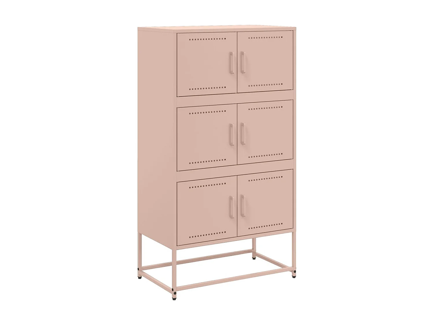 Credenza | Buffet | Armadio Rosa 68,5x38,5x123,5 in Acciaio