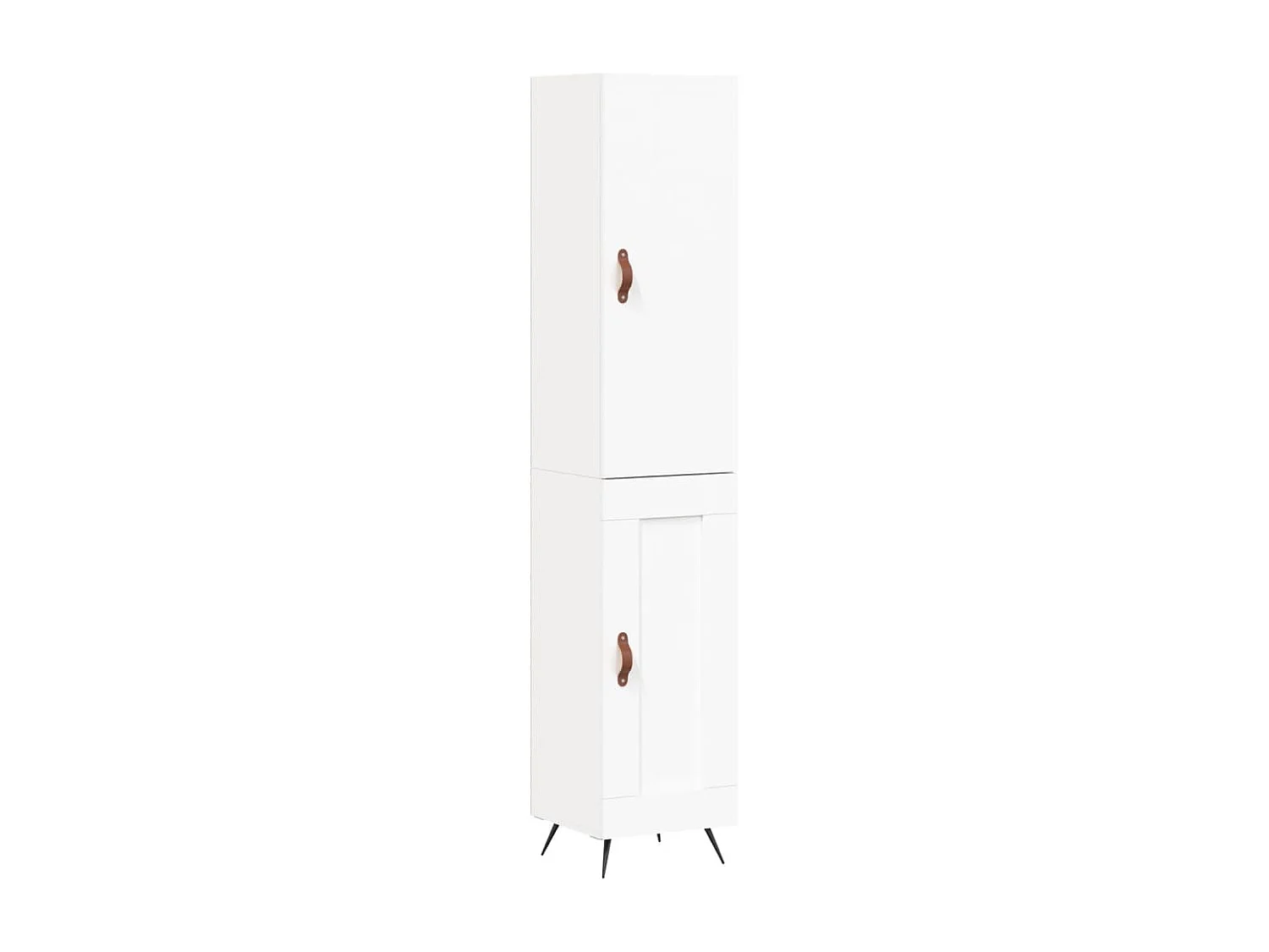 Buffet | Bahut | Meuble de rangement haut Blanc 34,5x34x180 cm Bois d'ingénierie
