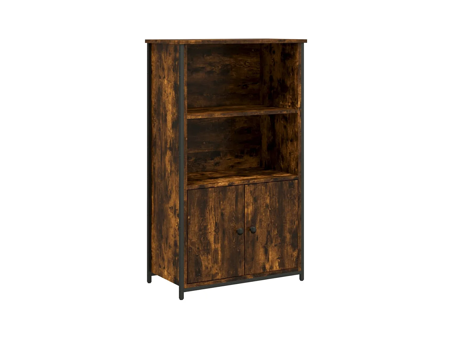 Credenza | Buffet | Armadio Rovere Fumo 62x32x103,5 cm in Legno Multistrato