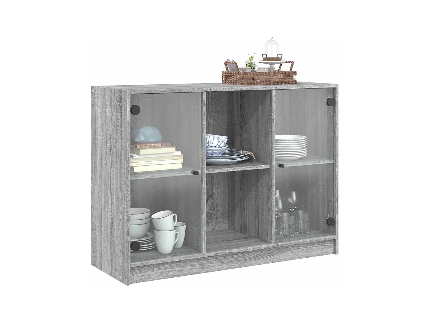 Buffet | Bahut | Meuble de rangement sonoma gris 102x37x75,5 cm bois d'ingénierie