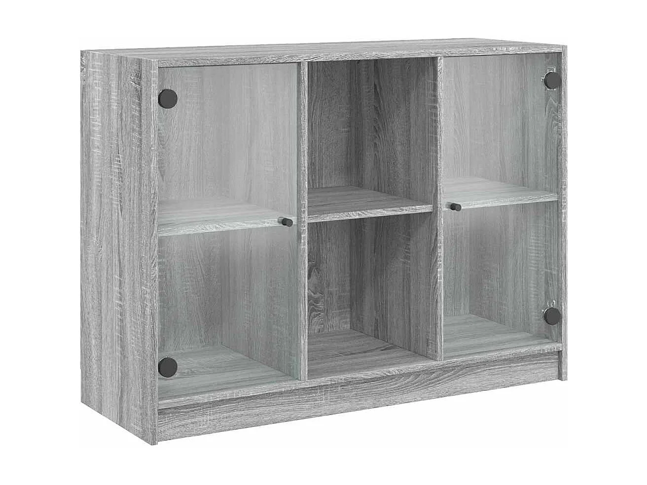 Credenza | Buffet | Armadio Grigio Sonoma 102x37x75,5 cm in Legno Multistrato