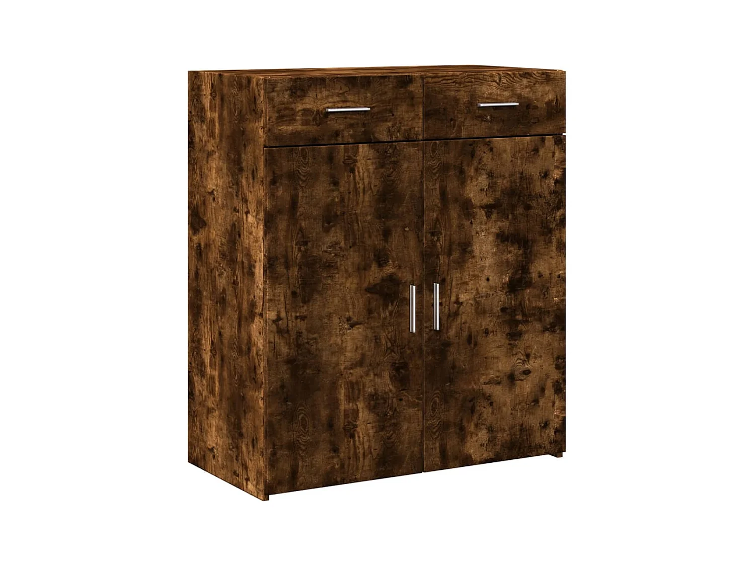 Buffet | Bahut | Meuble de rangement chêne fumé 80x42,5x93 cm bois d'ingénierie