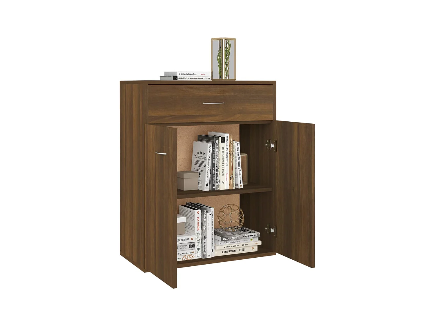 Credenza | Buffet | Armadio Rovere Marrone 60x30x75 cm in Legno Multistrato