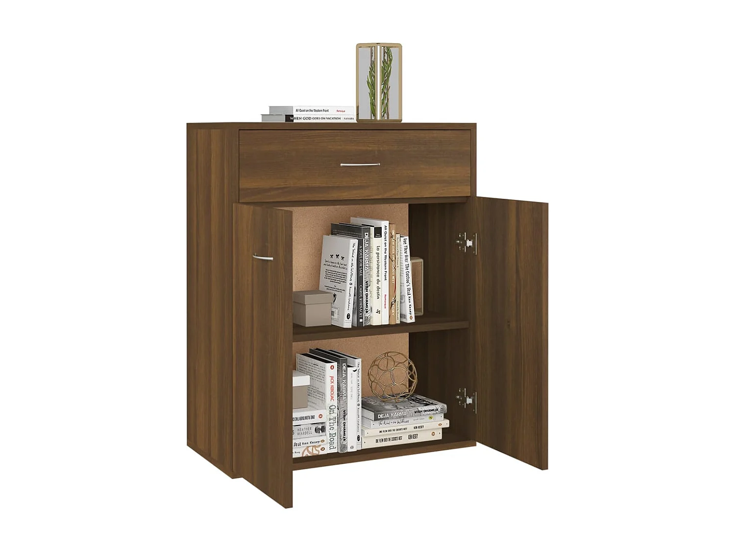 Buffet | Commode à tiroir | Meuble de rangement Chêne marron 60x30x75 cm Bois d'ingénierie