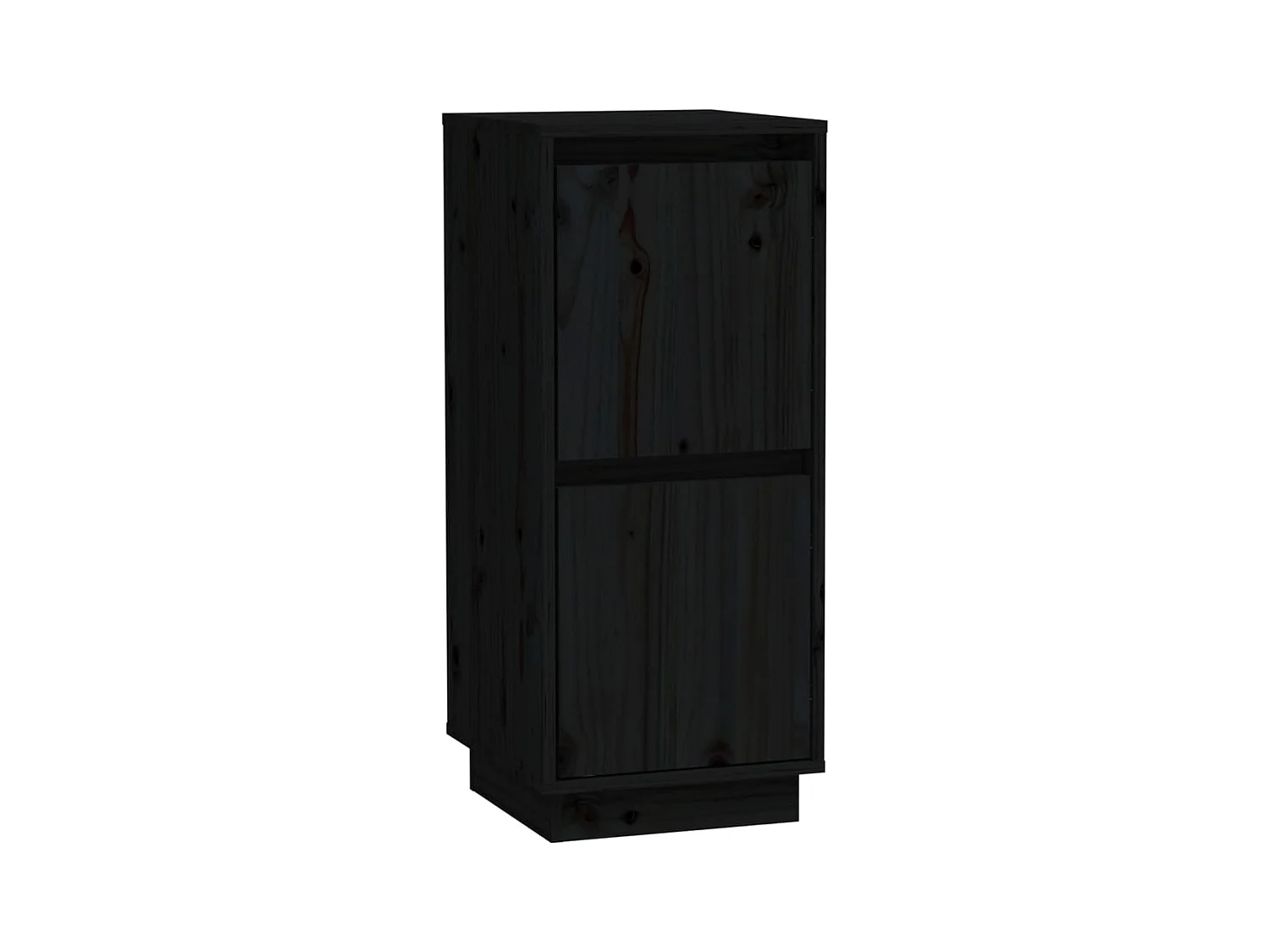 Buffets | Bahuts | Meuble de rangement 2 pcs Noir 31,5x34x75 cm Bois massif de pin