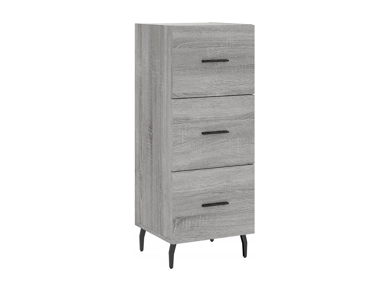 Credenza | Buffet | Armadio Grigio Sonoma 34,5x34x180 cm in Legno Multistrato