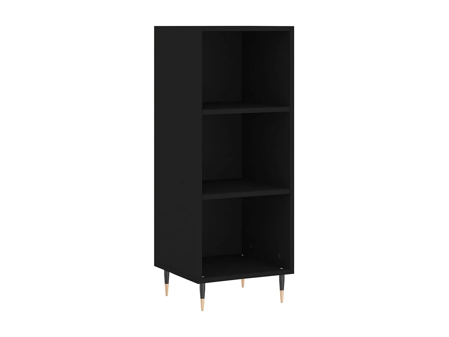 Credenza | Buffet | Armadio Nera 34,5x34x180 cm in Legno Multistrato