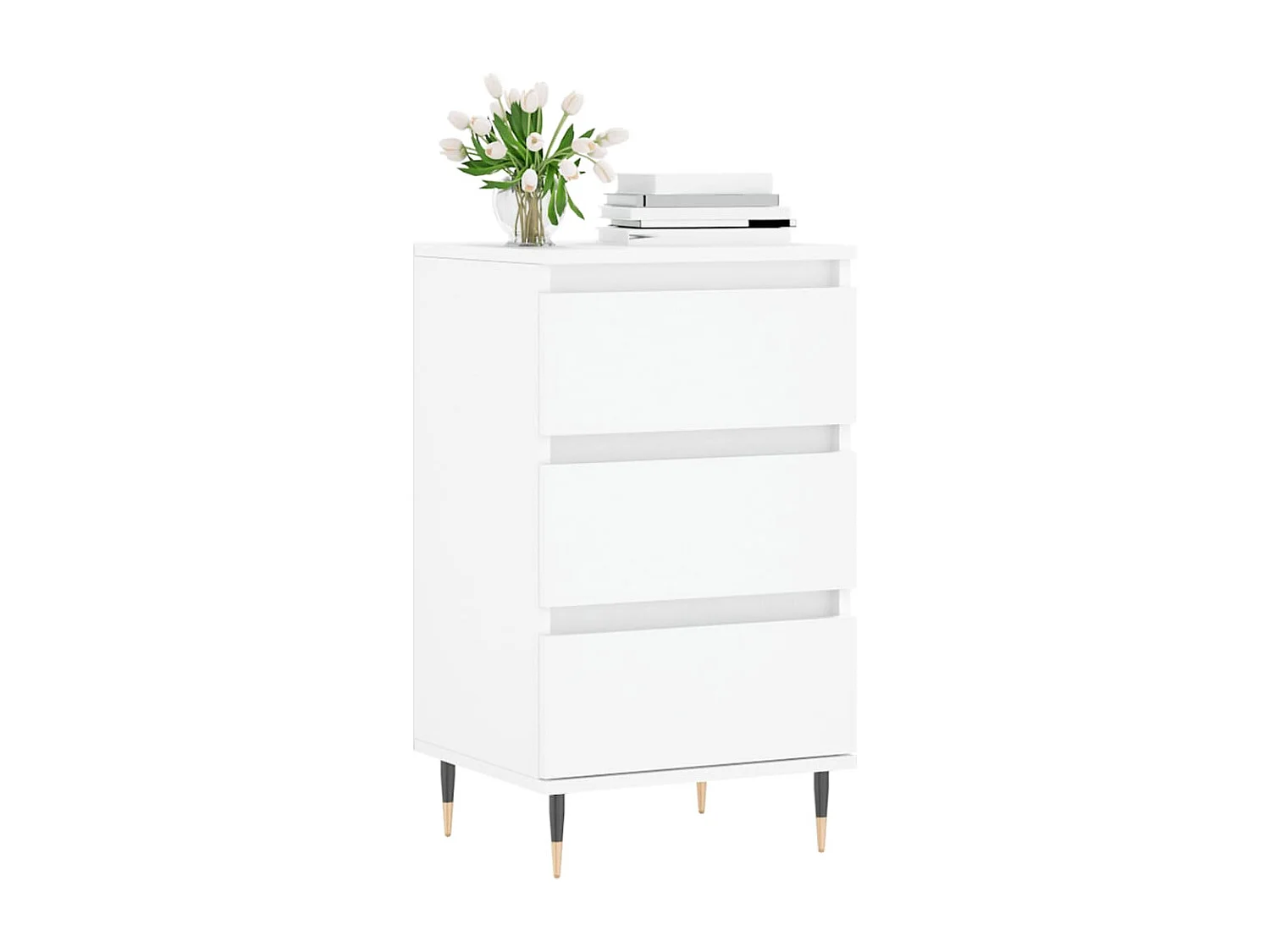 Buffet | Bahut | Meuble de rangement blanc 40x35x70 cm bois d’ingénierie