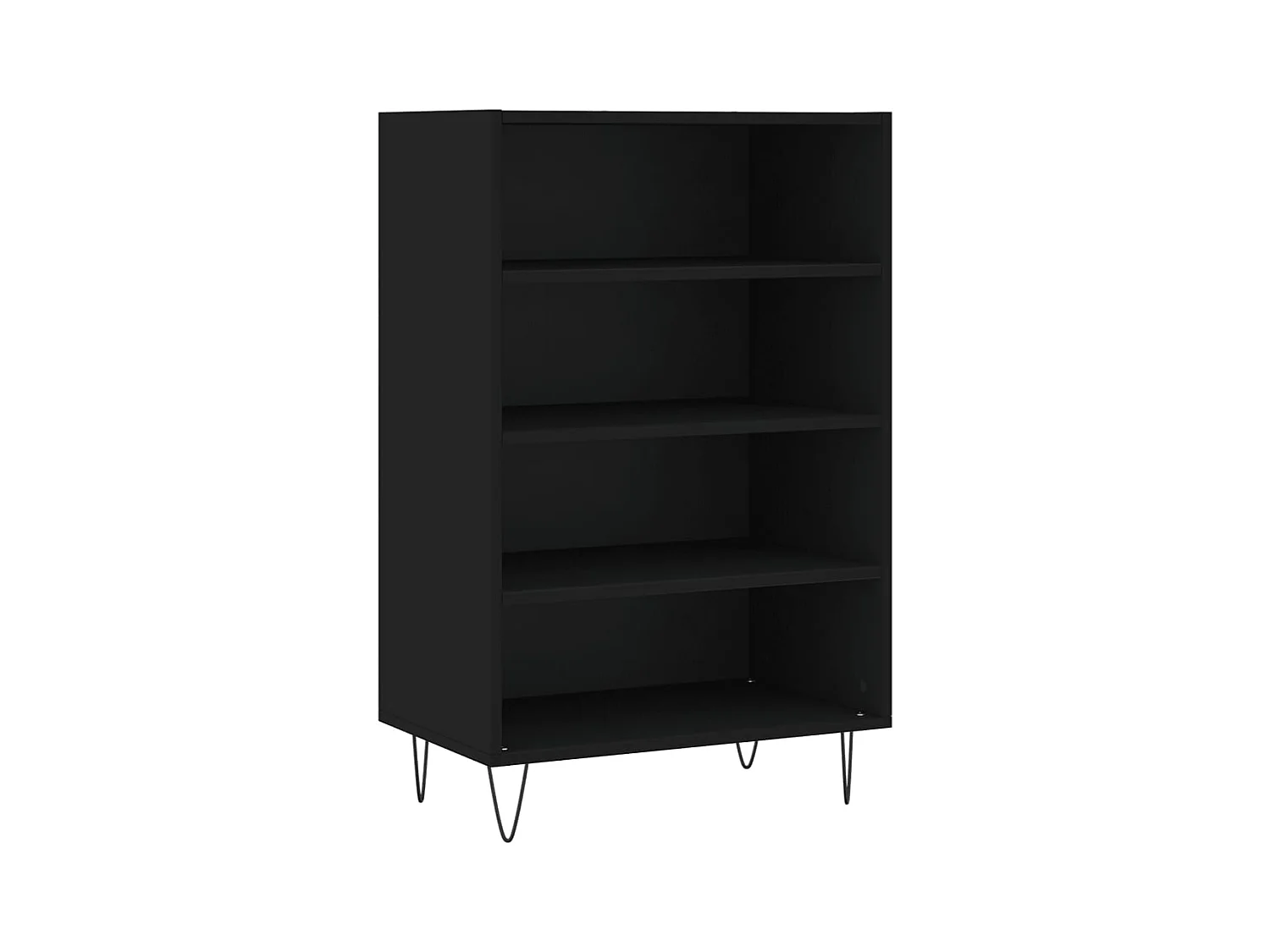 Credenza | Buffet | Armadio Nera 57x35x90 cm in Legno Multistrato