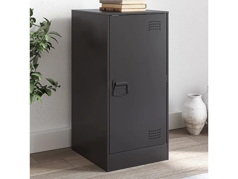 Credenza | Buffet | Armadio Nera 34,5x39x107 cm in Acciaio