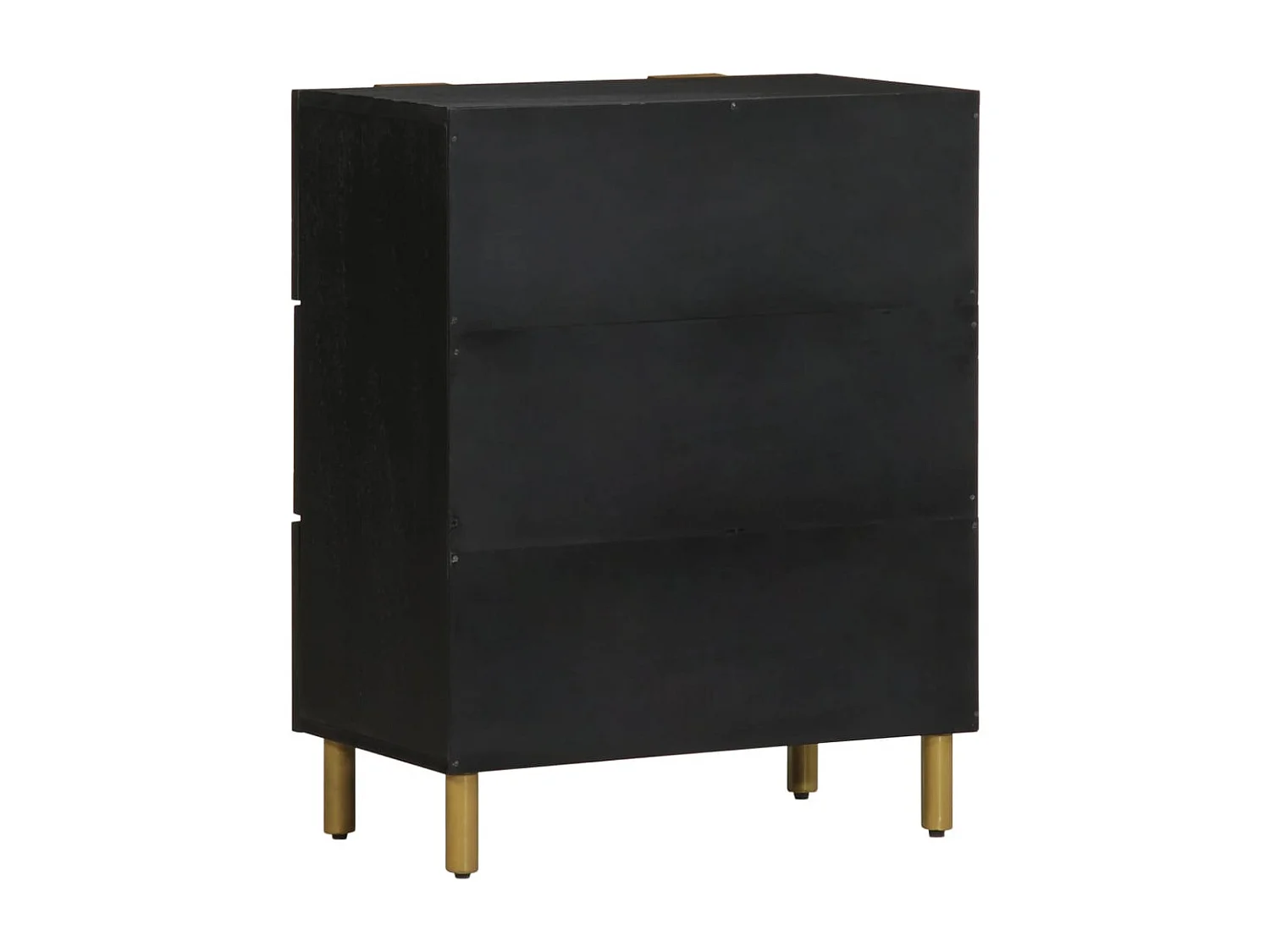Buffet | Bahut | Meuble de rangement noir 60x33x75 cm bois d'ingénierie