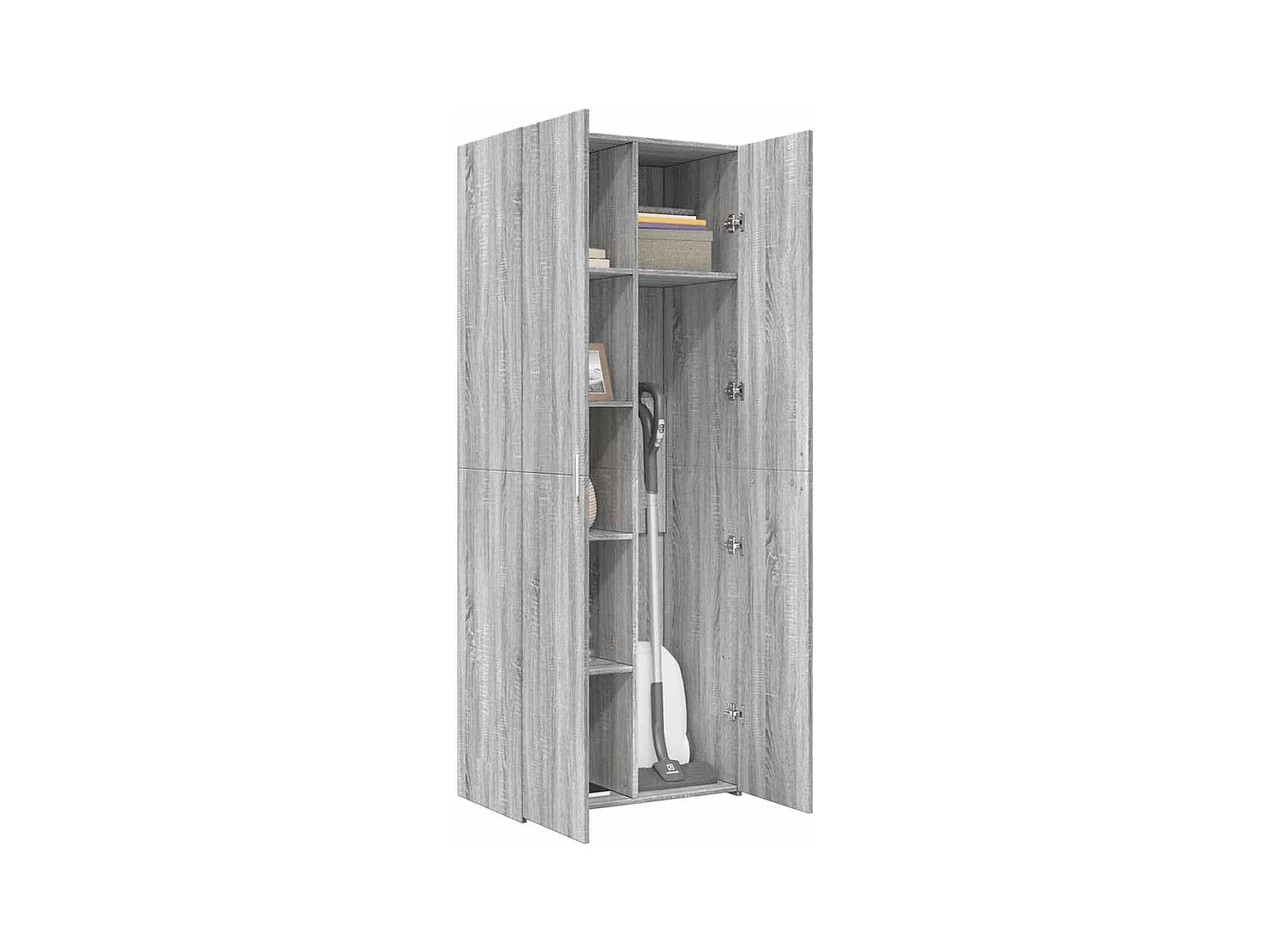 Credenza | Buffet | Armadio Grigio Sonoma 70x42,5x185 cm in Legno Multistrato