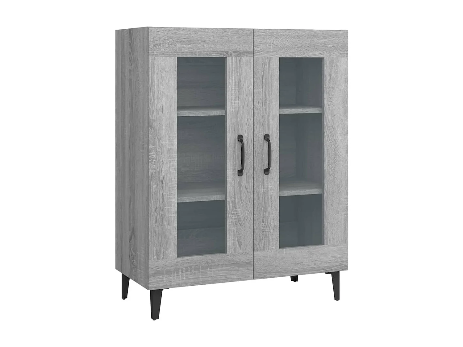Credenza | Buffet | Armadio Grigio Sonoma 69,5x34x90 cm in Legno Multistrato