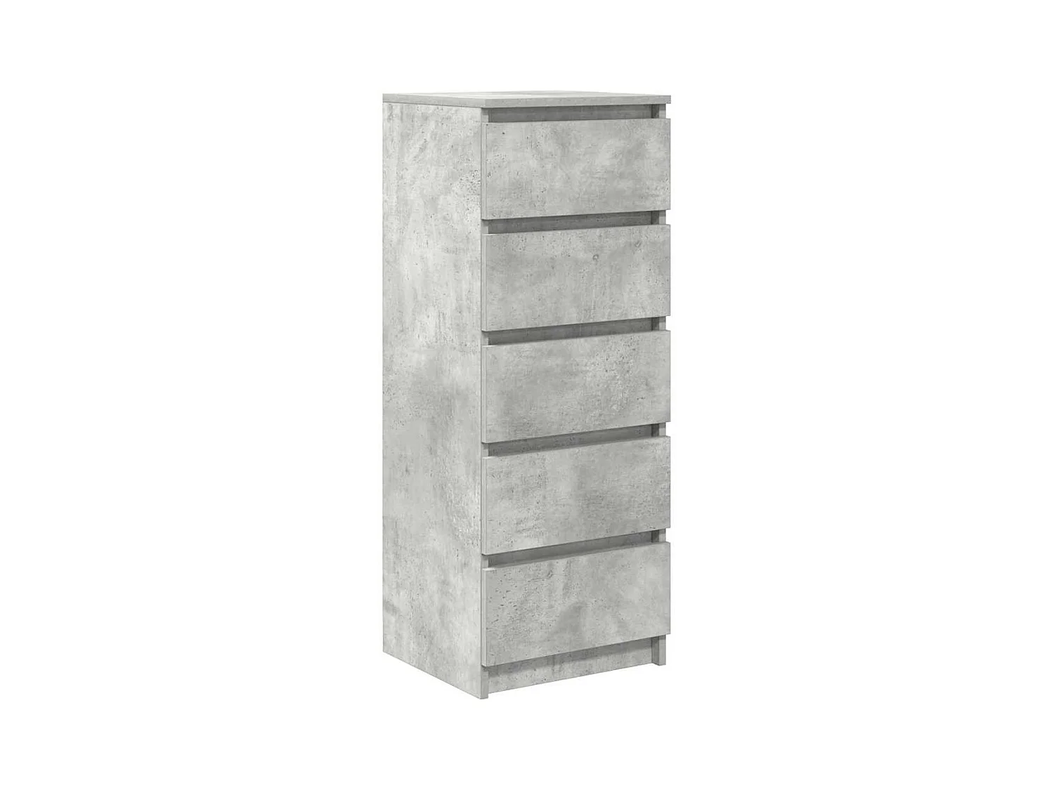 Buffet | Commode à tiroir | Meuble de rangement avec tiroirs gris béton 37,5x35x99 cm bois d'ingénierie