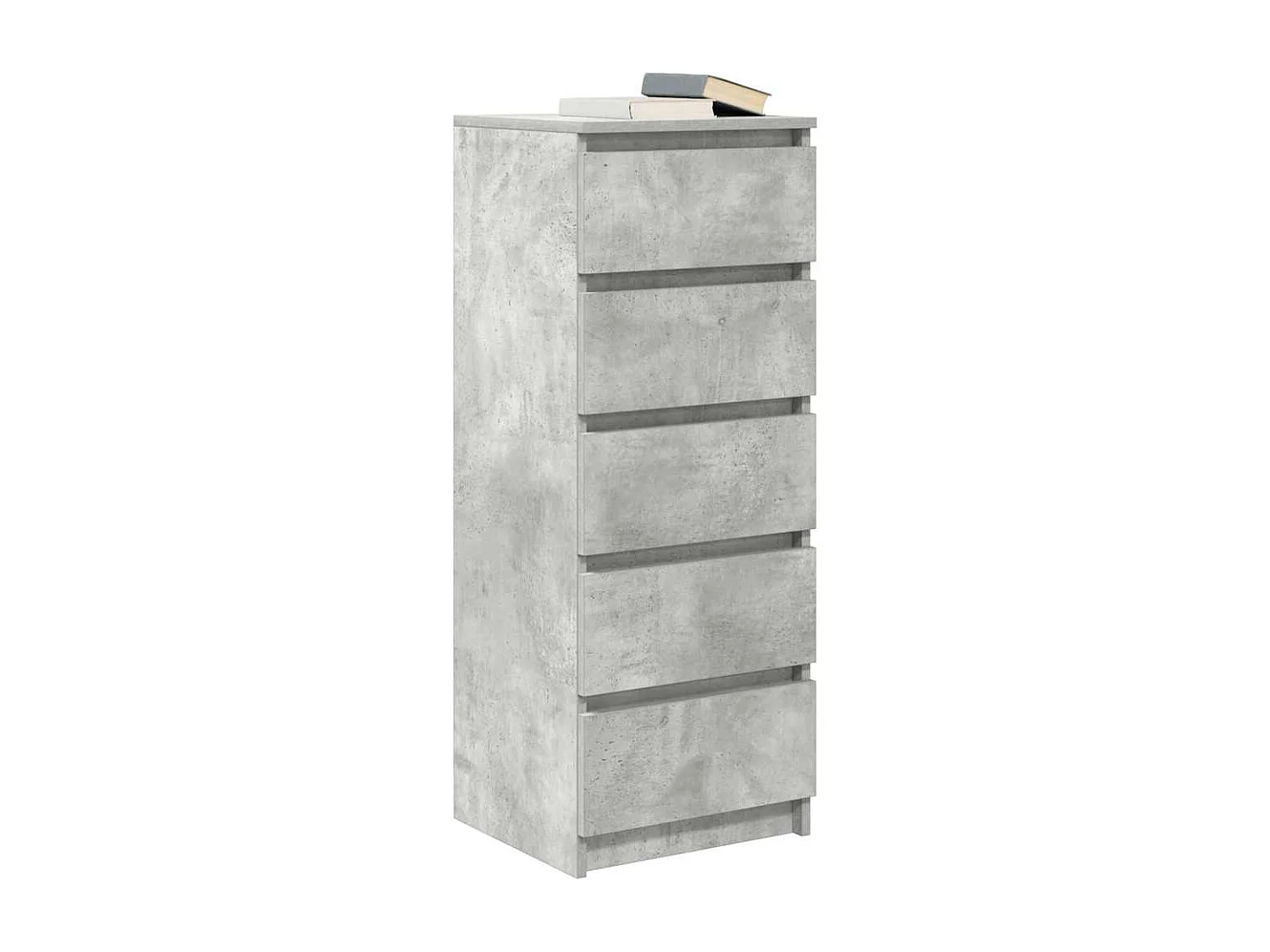 Buffet | Commode à tiroir | Meuble de rangement avec tiroirs gris béton 37,5x35x99 cm bois d'ingénierie