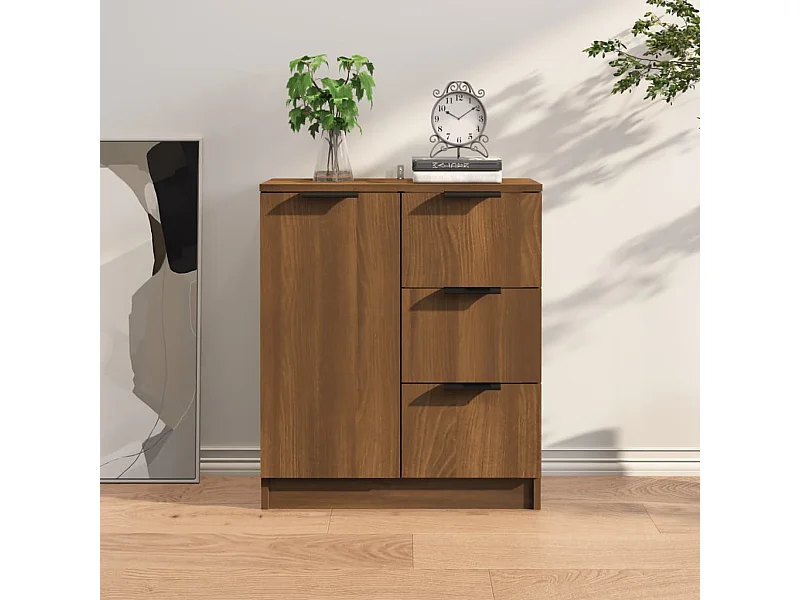 Credenza | Buffet | Armadio Rovere Marrone 60x30x70 cm in Legno tecnico