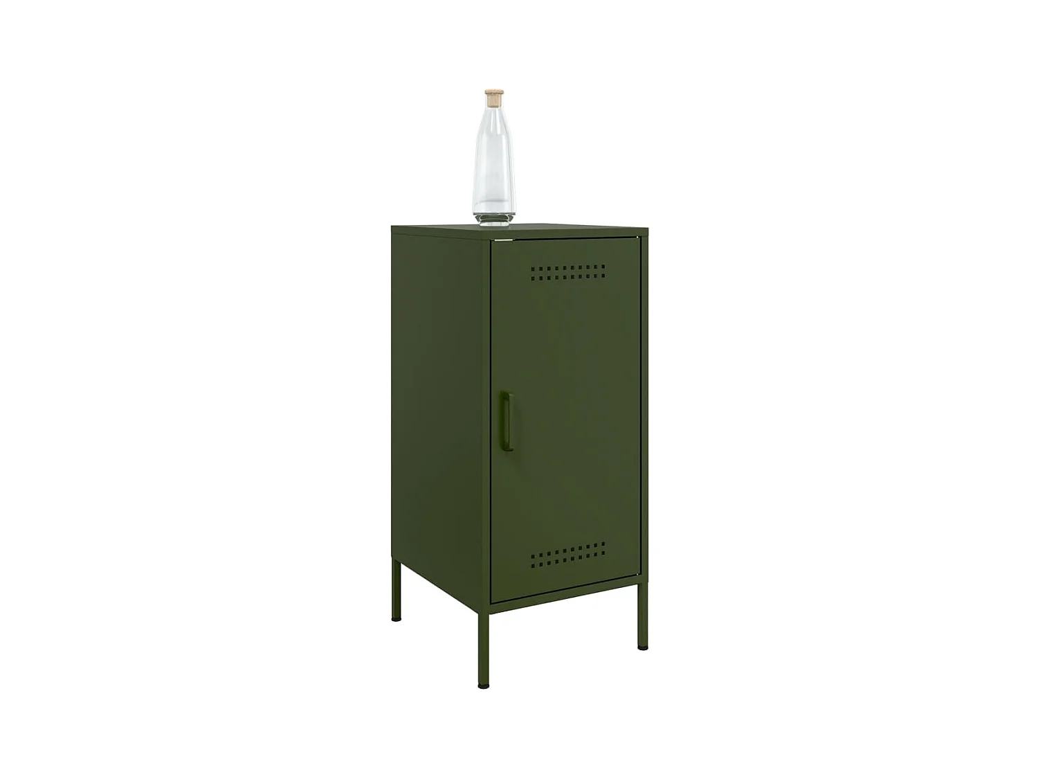 Credenza | Buffet | Armadio Verde Oliva 36x39x79 cm in Acciaio