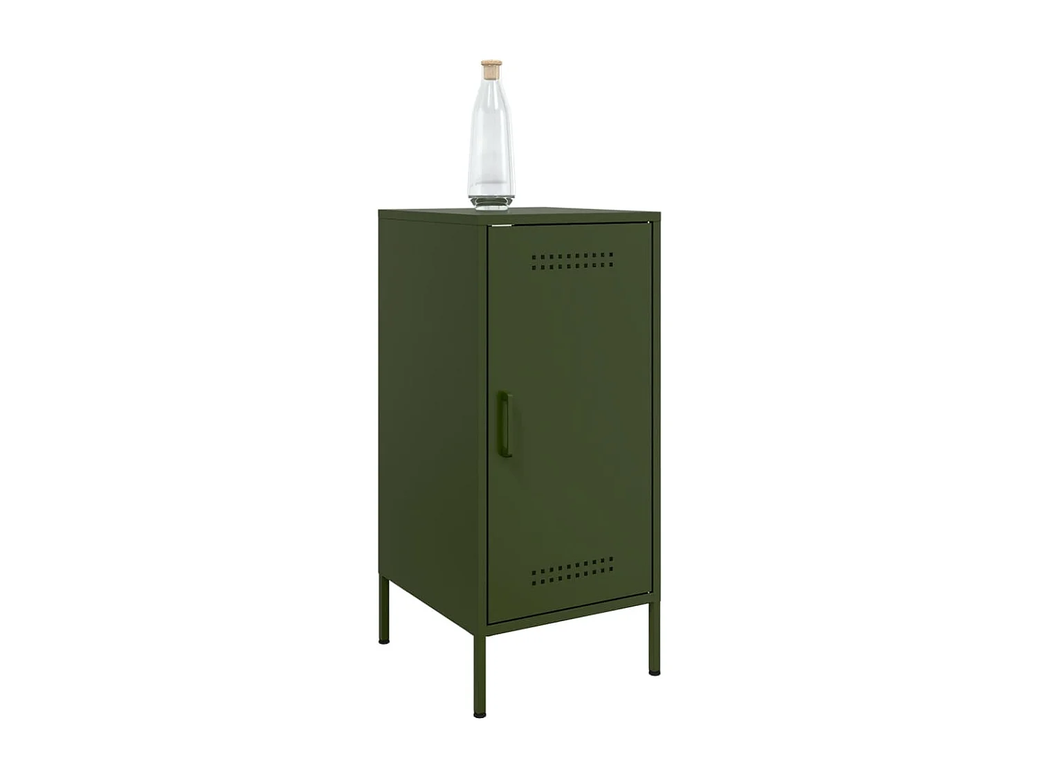 Buffet | Bahut | Meuble de rangement vert olive 36x39x79 cm acier