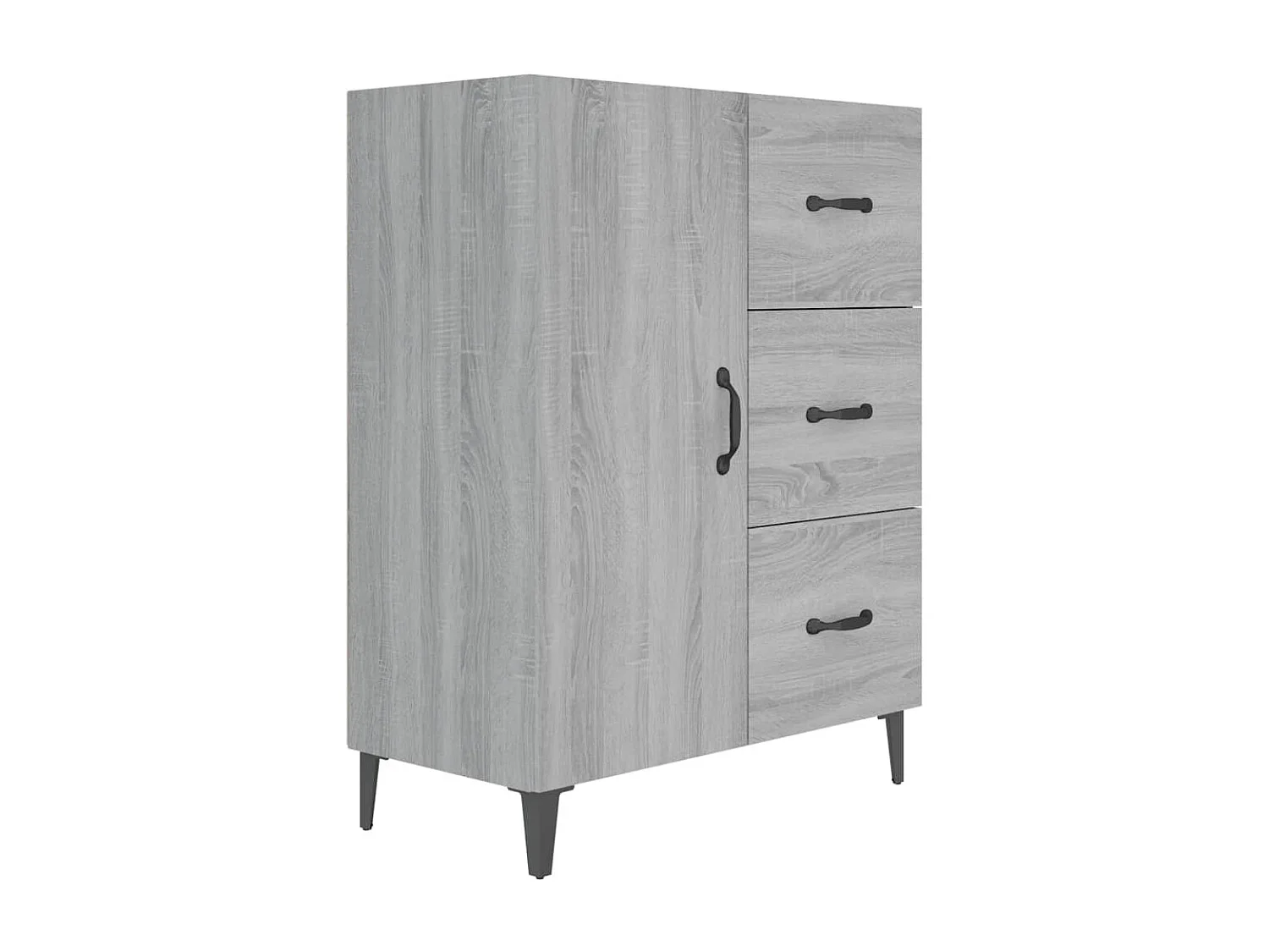 Credenza | Buffet | Armadio Grigio Sonoma 69,5x34x90 cm in Legno Multistrato