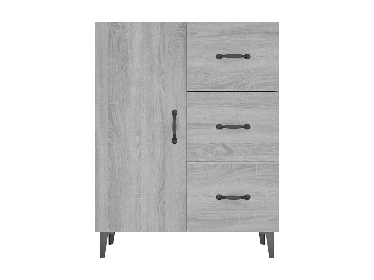 Credenza | Buffet | Armadio Grigio Sonoma 69,5x34x90 cm in Legno Multistrato