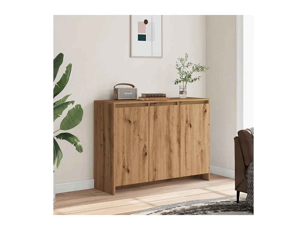 Credenza | Buffet | Armadio Rovere Artigianale 102x35x70 cm in Truciolato