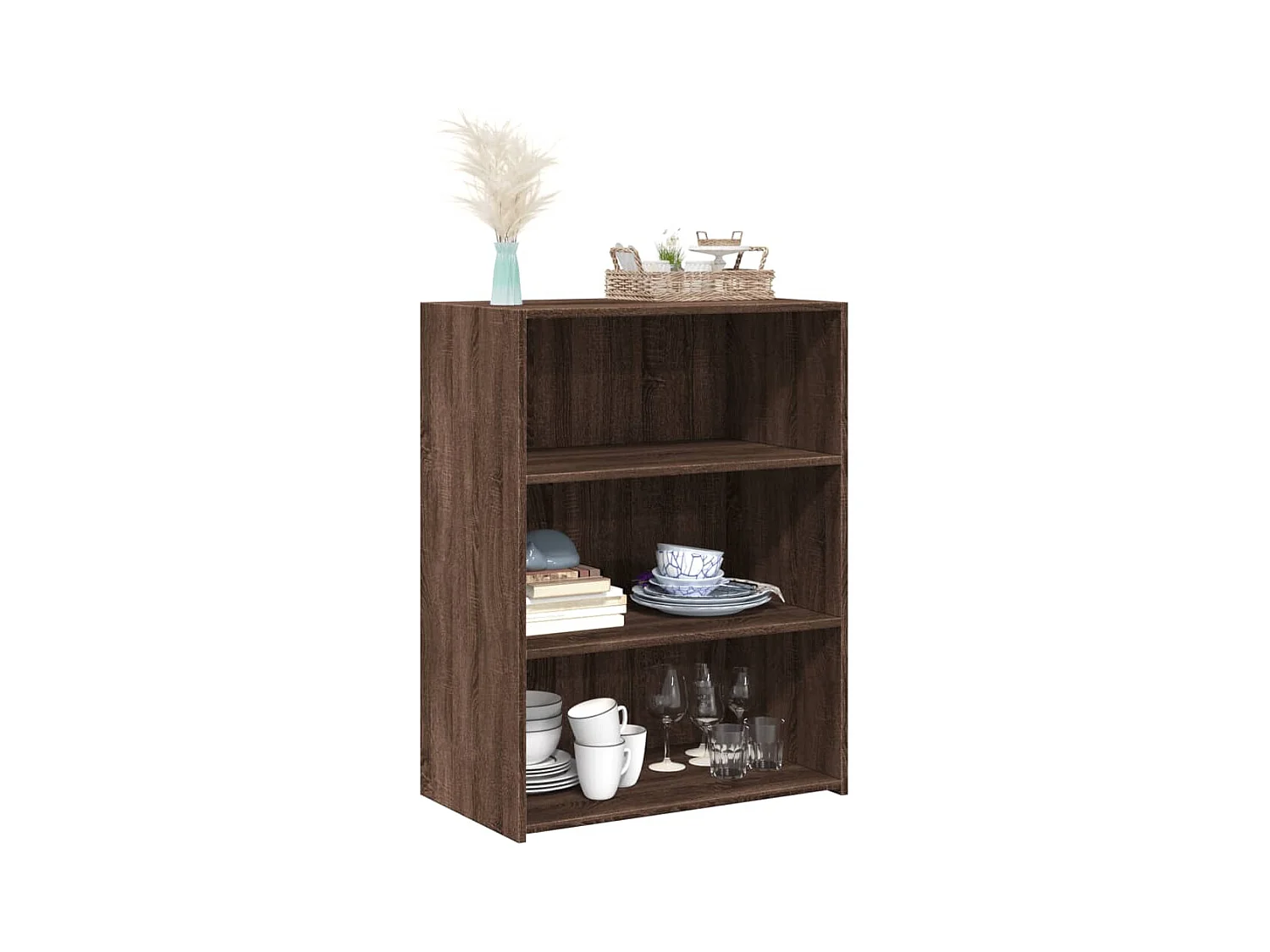 Buffet | Bahut | Meuble de rangement chêne marron 70x41x93 cm bois d'ingénierie