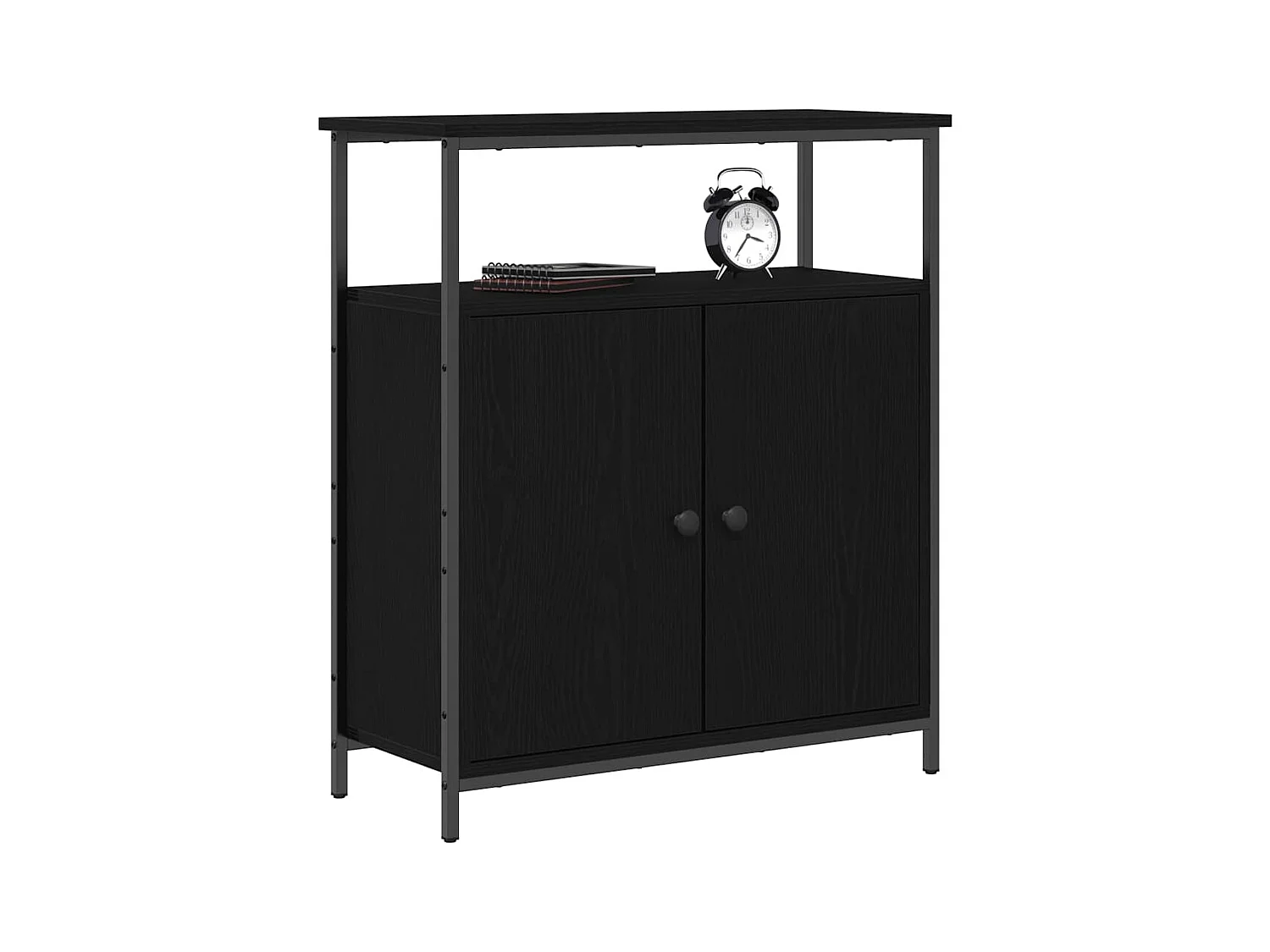 Credenza | Mobile | Armadio Black Oak 70x30x80 cm in Legno Ingegnerizzato