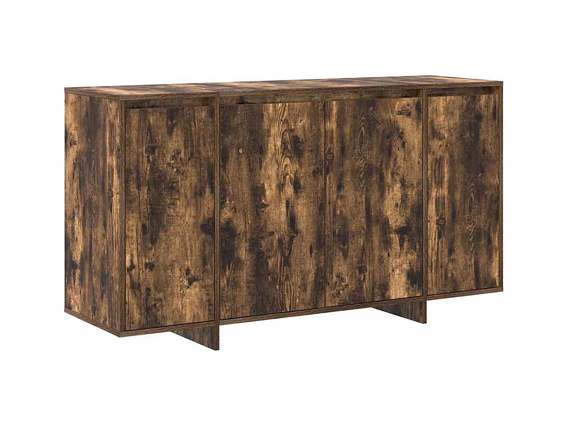 Buffet | Bahut | Meuble de rangement en Chêne Fumé Chêne Fumé Bois 135 x 41 x 75 cm Rangement