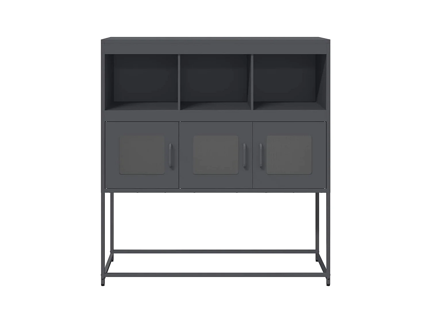 Buffet | Bahut | Meuble de rangement anthracite 100,5x39x107 cm acier laminé à froid