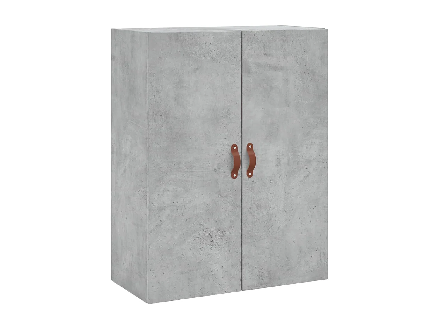 Credenza | Buffet | Armadio Grigio Cemento 69,5x34x180 cm in Legno Multistrato