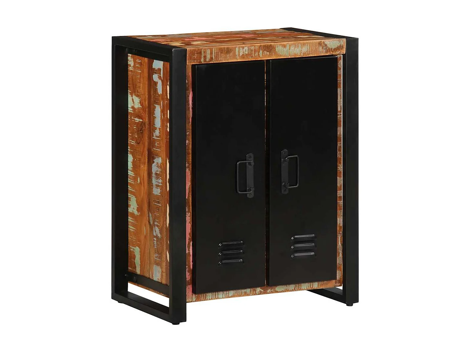 Buffet | Bahut | Meuble de rangement multicolore 55x35x70 cm bois massif récupération