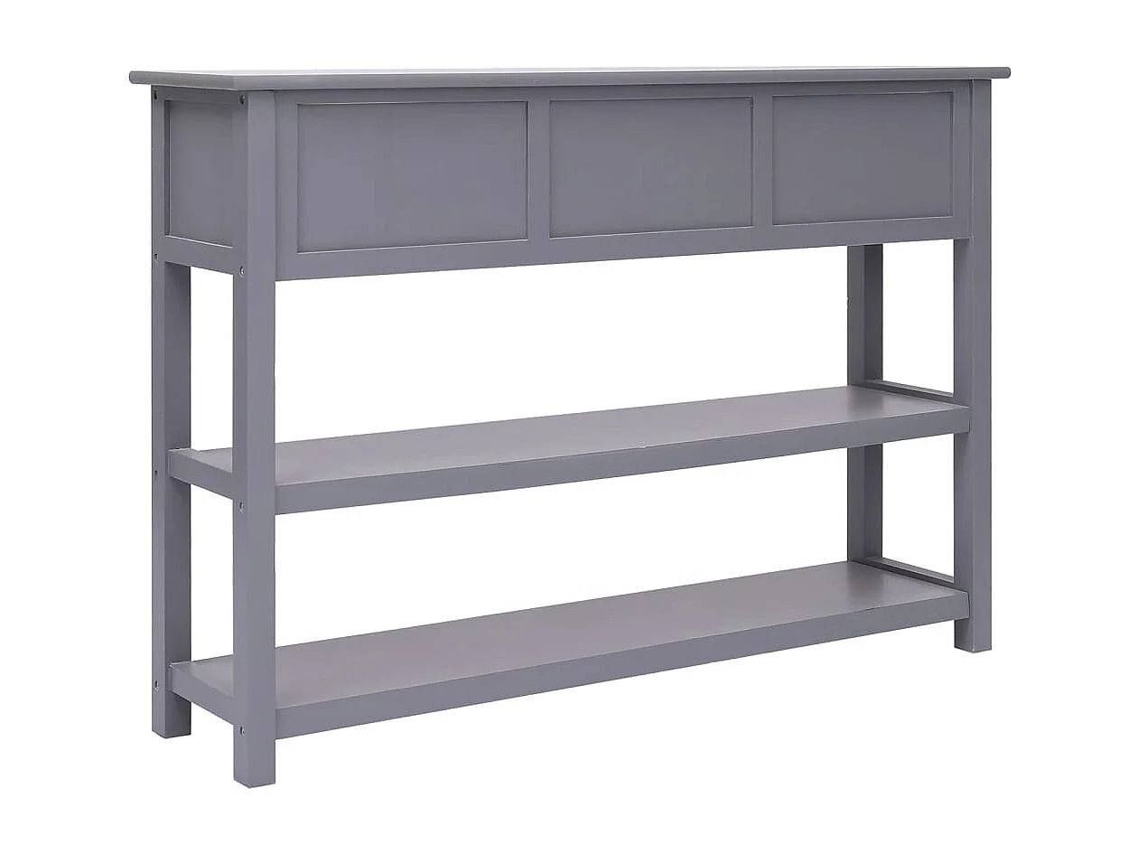 Buffet | Commode à tiroir | Meuble de rangement Gris 108x30x76 cm Bois de Paulownia massif